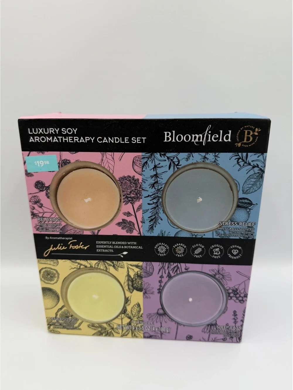 Bloomfield Luxury Soy Aromatherapy Candle Set